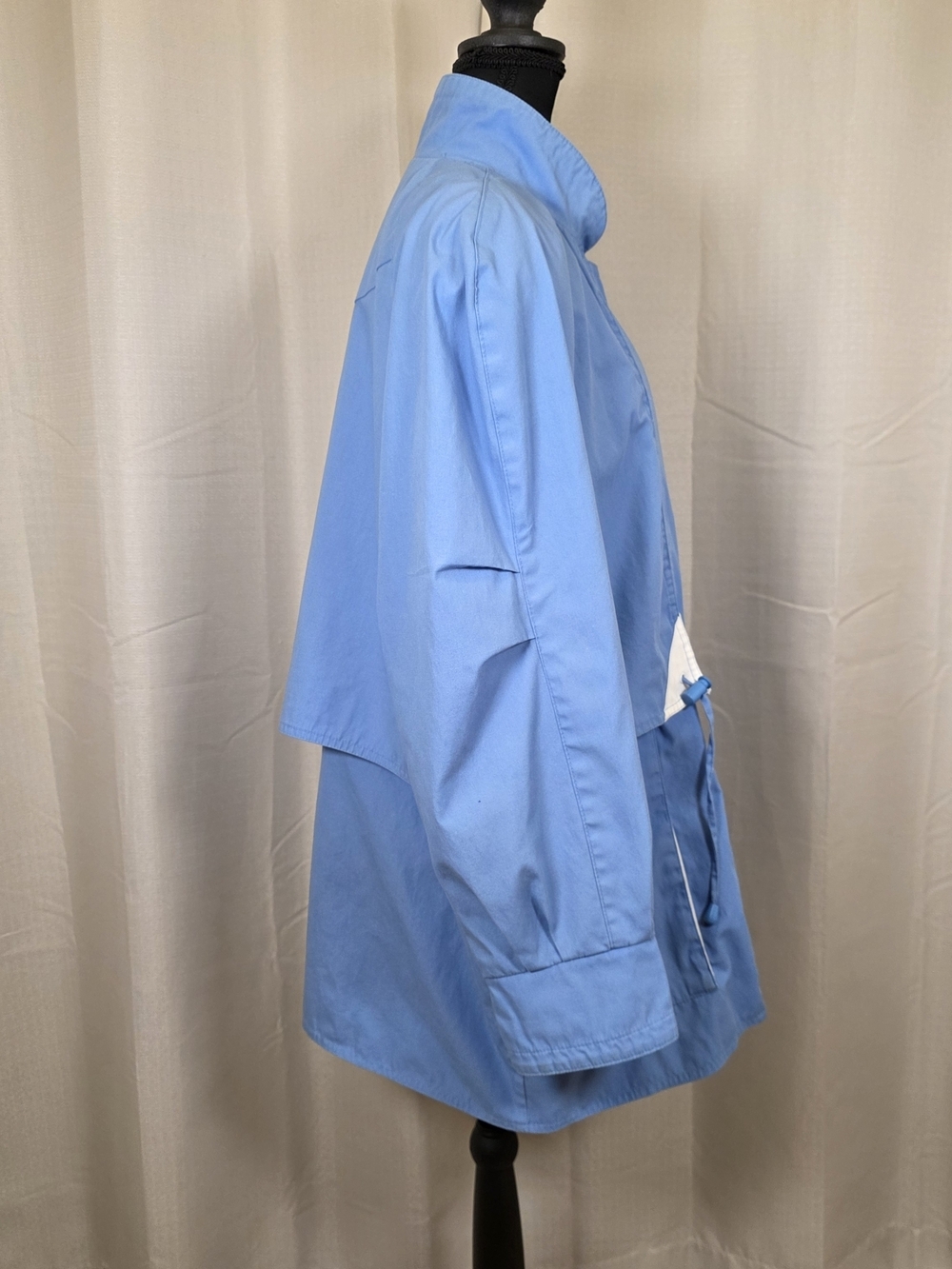 Y2K Blue Oversized Cinch Waist Jacket 1X - Picture 2 of 13